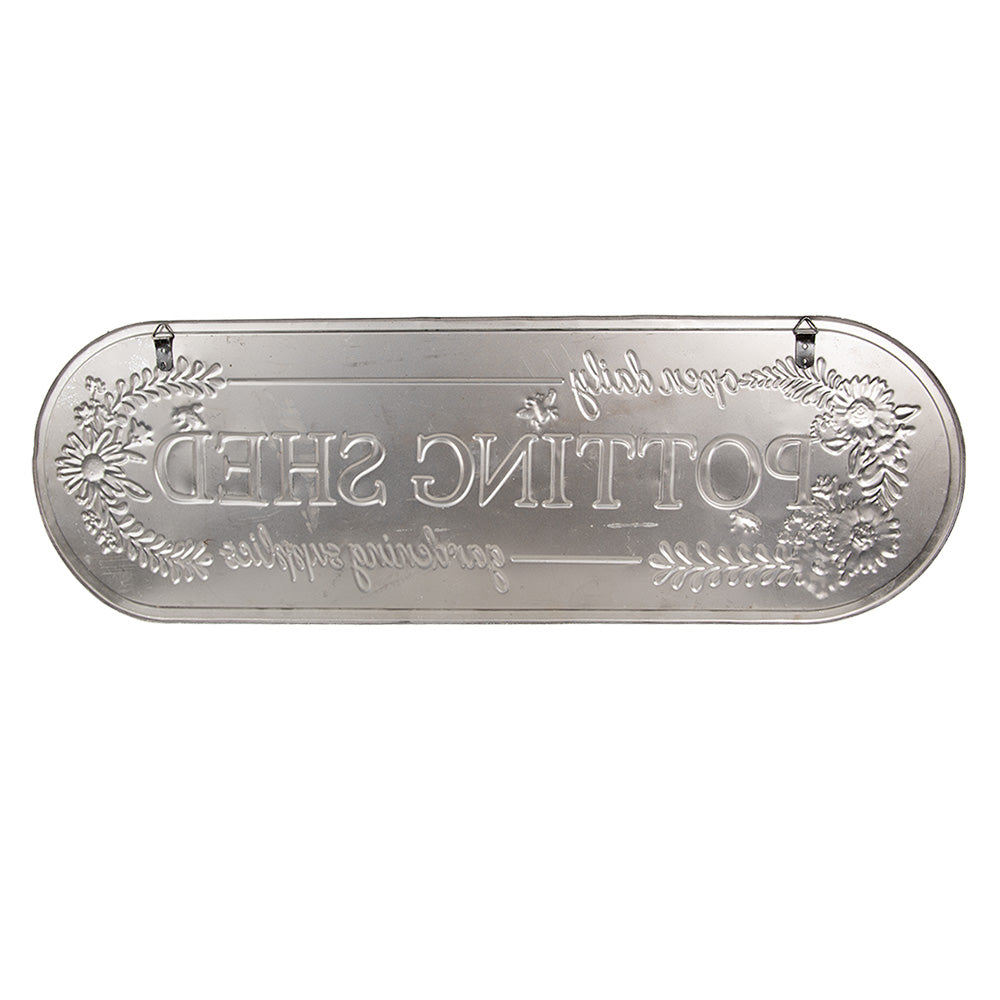 Targa in ferro Potting Shed