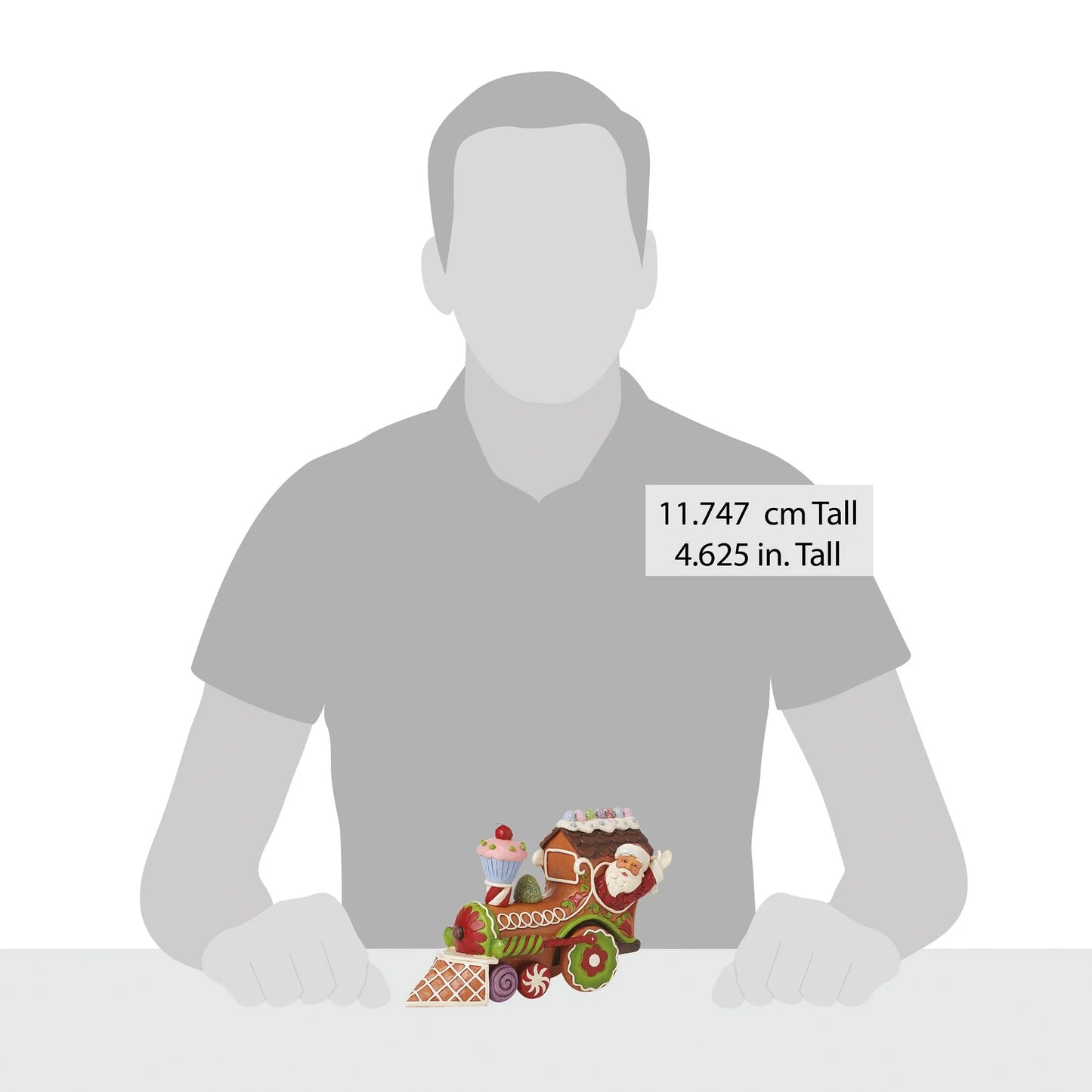 Gingerbread train with Santa Claus - Jim Shore Heartwood Creek