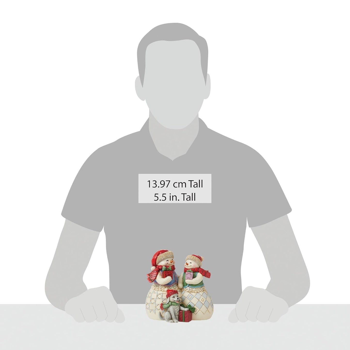 Coppia di Pupazzi di Neve con Cagnolino – Jim Shore Heartwood Creek