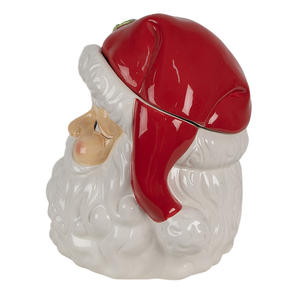 Barattolo in ceramica Babbo Natale con coperchio