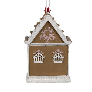 Decorazione natalizia casetta di pan di zenzero da appendere