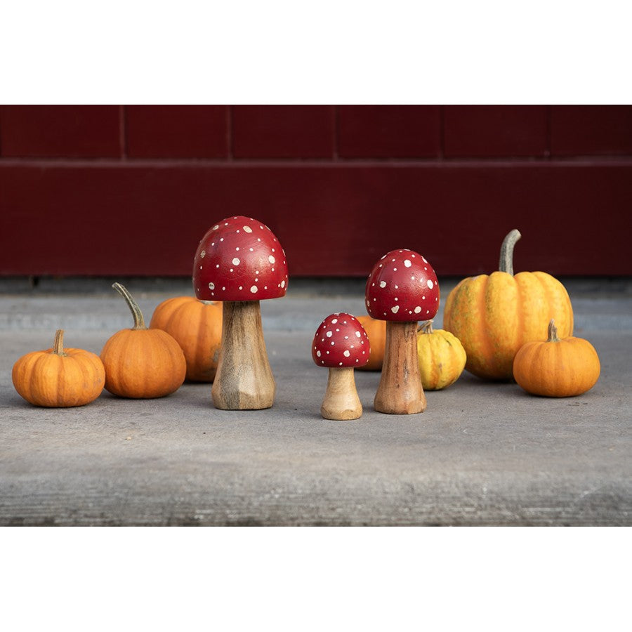 Wooden Mushroom Decoration M