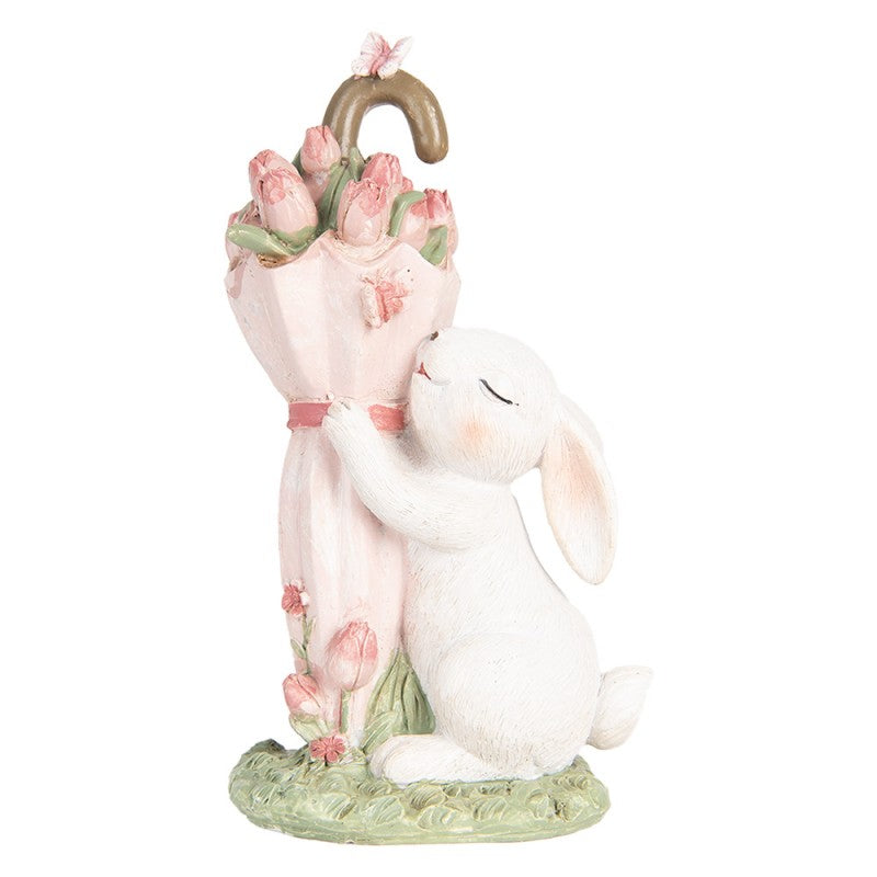 Clayre & Eef Decorazione Coniglio Rosa Romantico