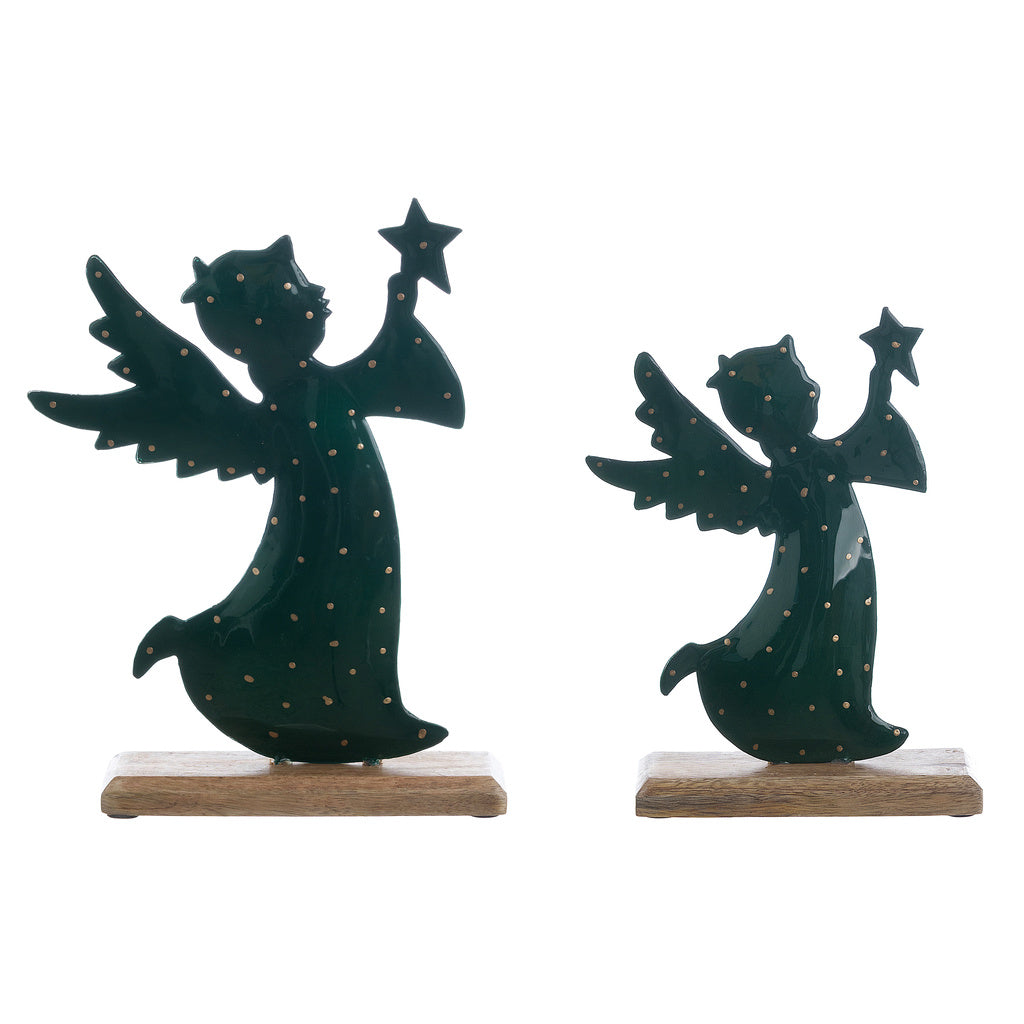 Set 2 decorazioni natalizie Angelo