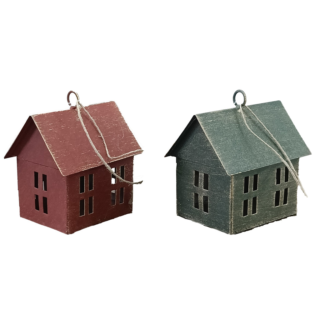 Decorazione casetta in metallo – Blanc Mariclò