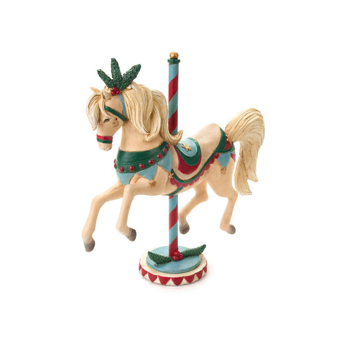 Decorative Christmas Horse in Resin La Giostra di Amélie 32 cm – Nuvole di Stoffa