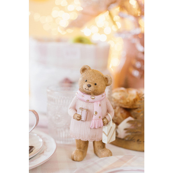 Standing Pink Bear 15.5 cm – Nuvole di Stoffa