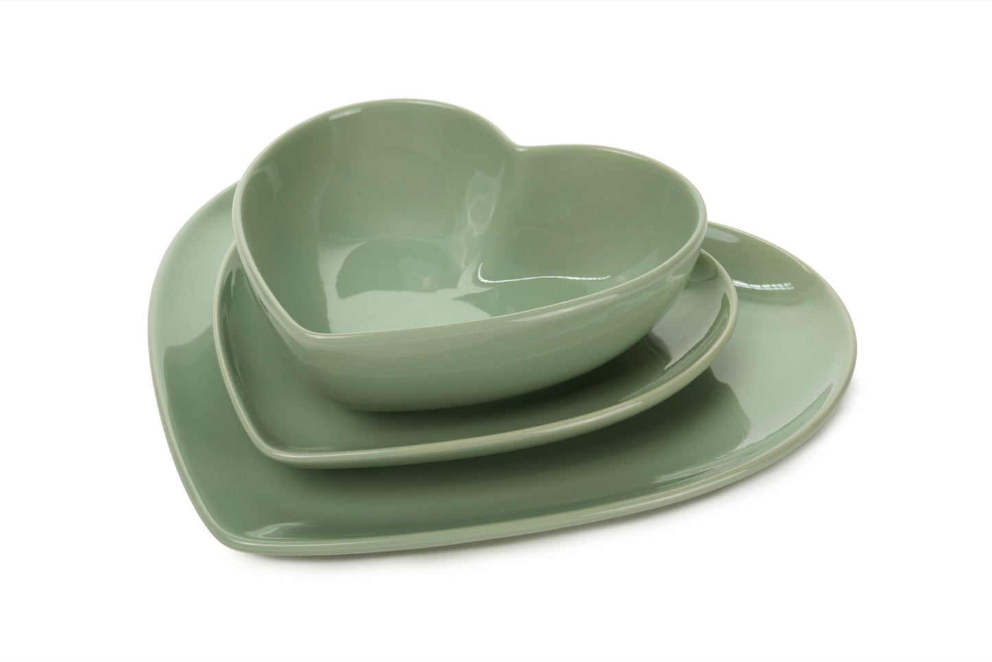 Nuvole di stoffa Servizio di piatti a forma di cuore da 6 posti tavola "Heart"