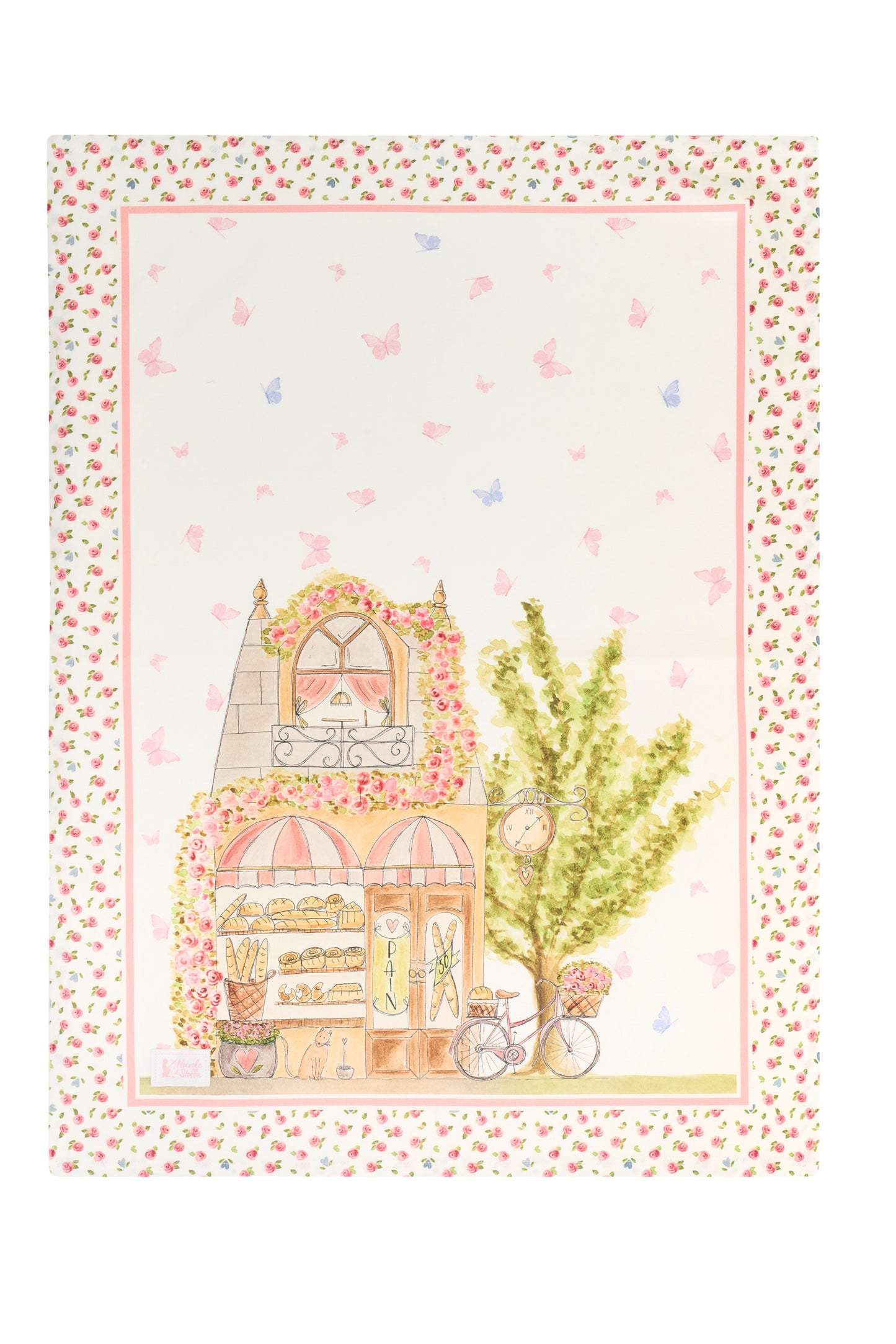 Nuvole di stoffa - Strofinaccio "La vie en rose"