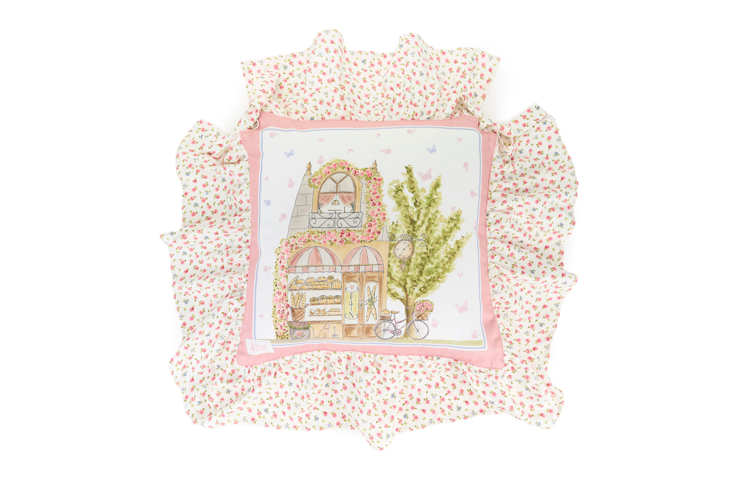 Nuvole di stoffa Set 2 cuscini sedia "La vie en rose"