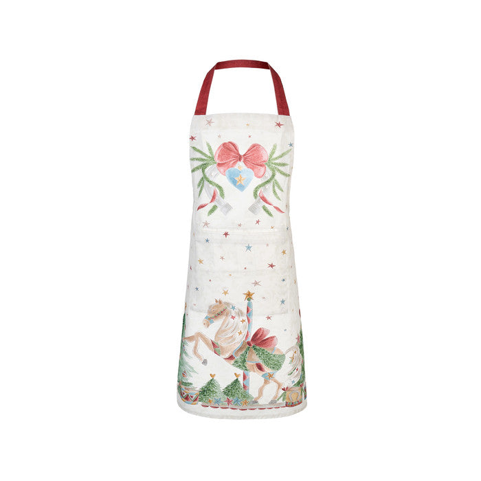 Grembiule natalizio cotone La Giostra di Amélie – Nuvole di Stoffa