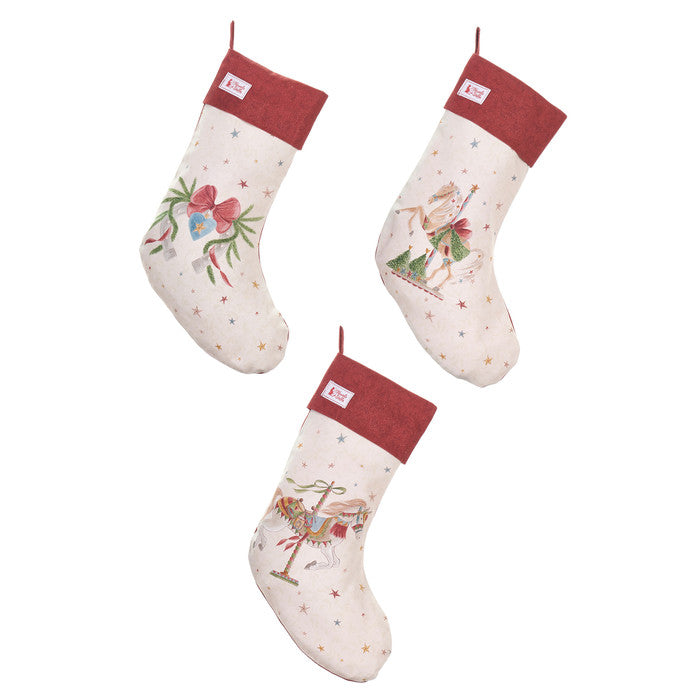 Christmas Stocking La Giostra di Amélie 40x20 cm – Nuvole di Stoffa