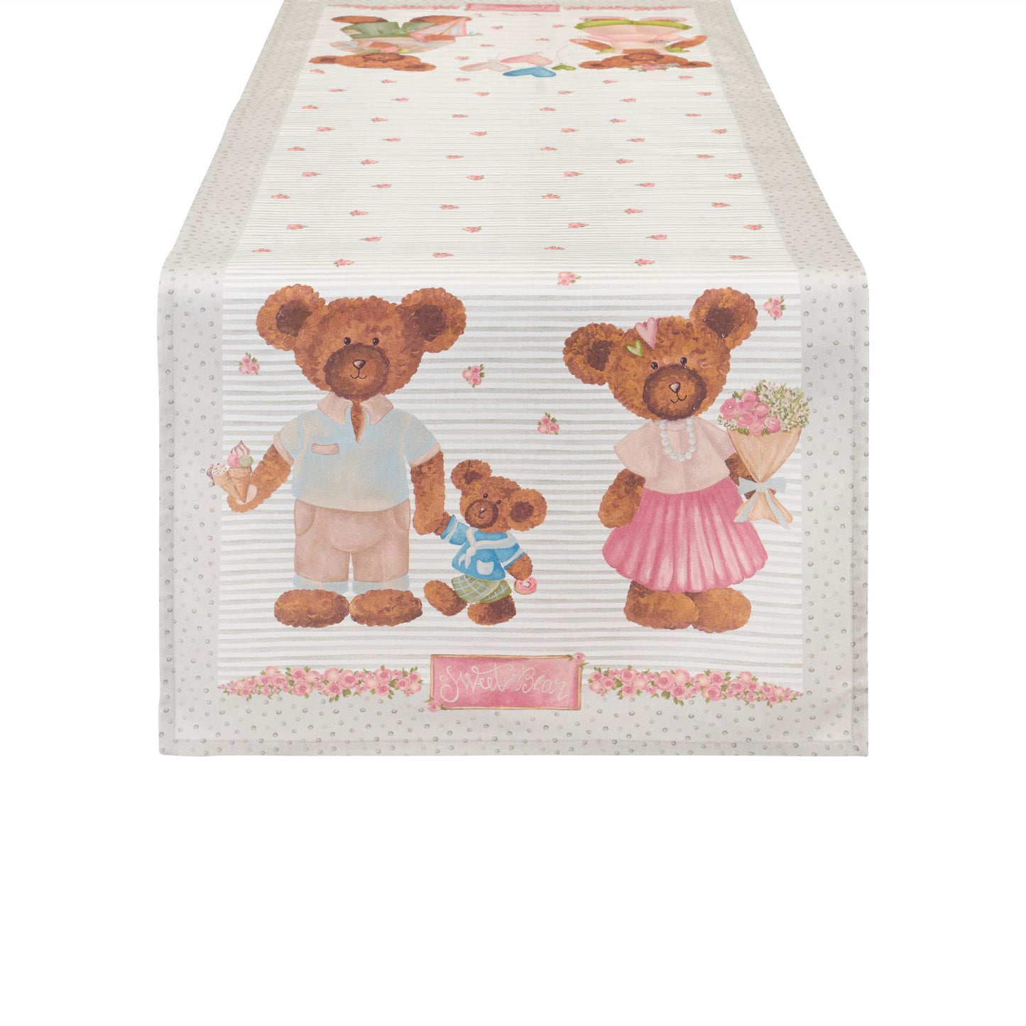 Runner Sweet Bear Nuvole di Stoffa Orsetti