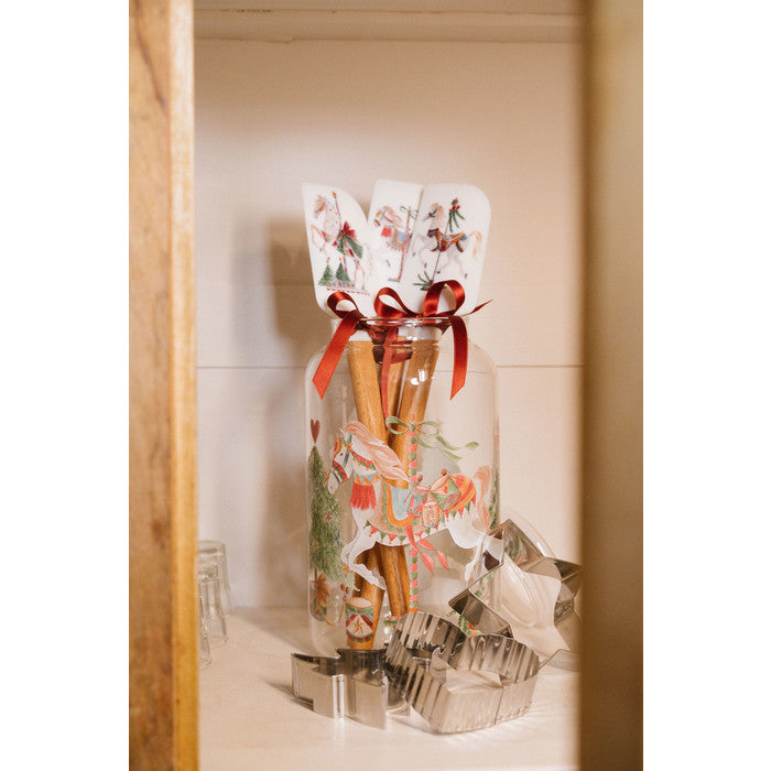 S/2 Spatula with Cookie Cutter La Giostra di Amélie 9–32 cm – Nuvole di Stoffa