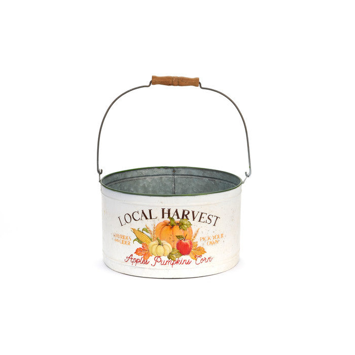 Autumn tin basket