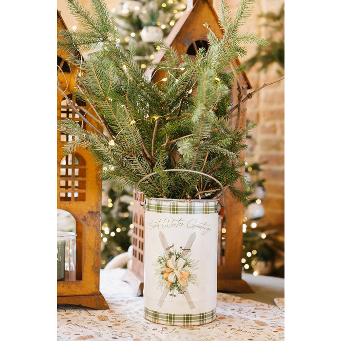 Set of Christmas Tin Baskets Memories