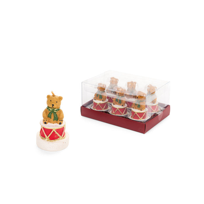 Set candele tealight Orso Vintage Toys Nuvole di Stoffa