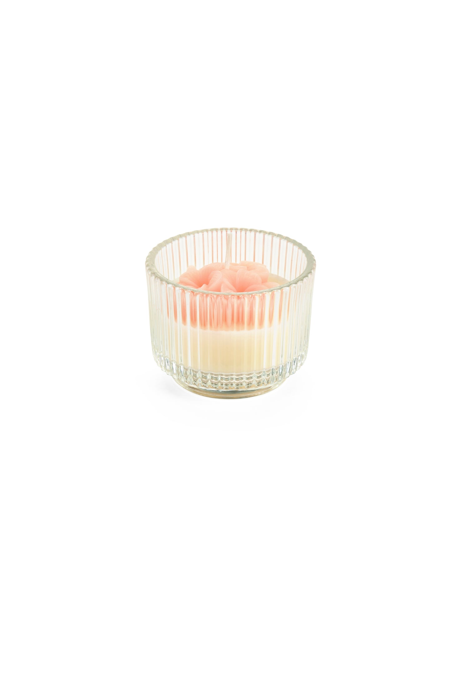 Candele in Giara Vetro Rosa Fiorirà Nuvole di Stoffa - Primaverile