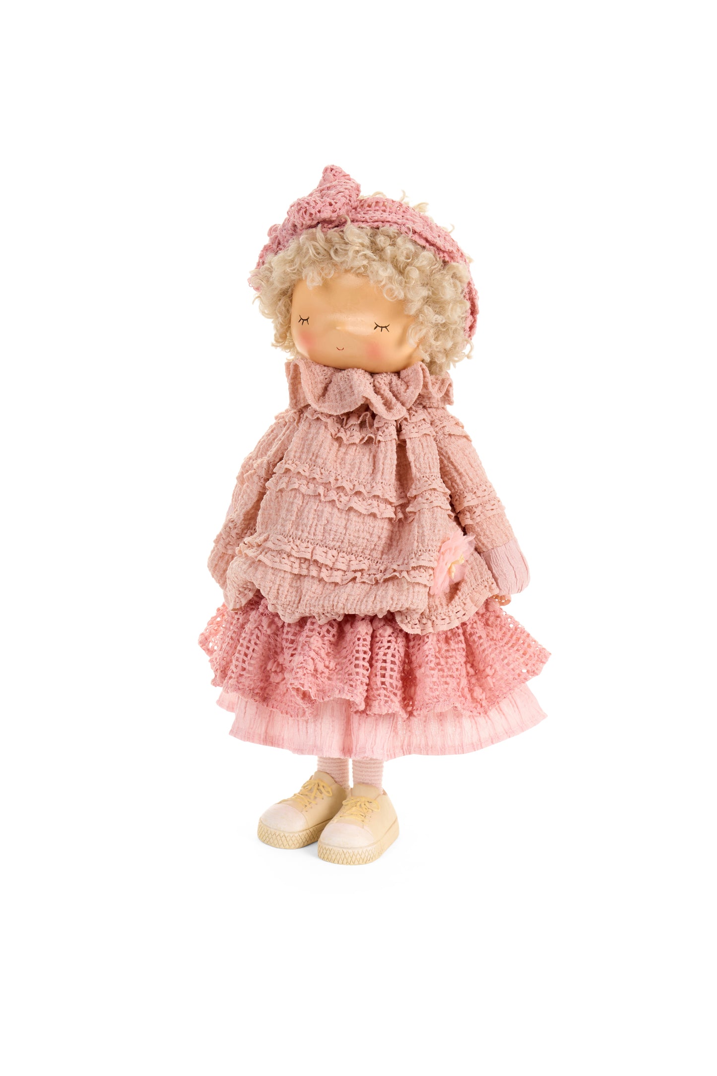 Bambola Decorativa Fiorirà Nuvole di Stoffa - Rosa