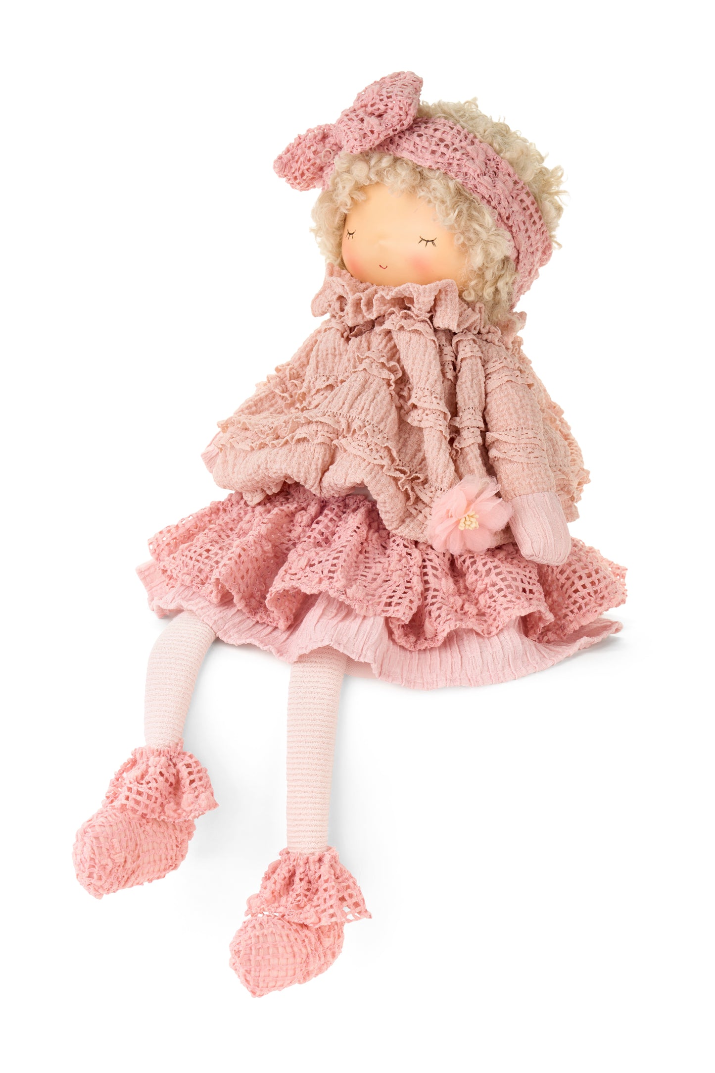 Bambola Decorativa Fiorirà Nuvole di Stoffa Seduta