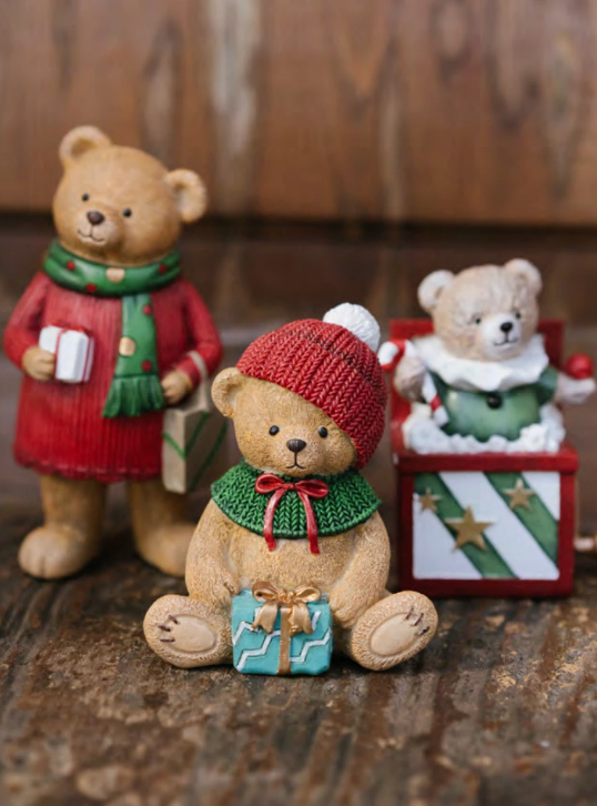 Ass. Orsetto decorativo Bear in Wonderland H 15.5 cm Nuvole di Stoffa