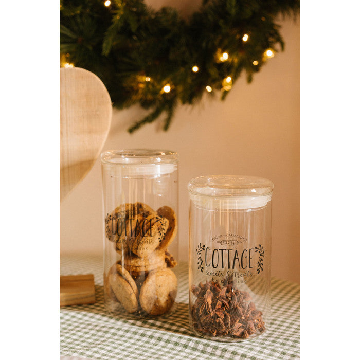 Cottage Glass Jar Set