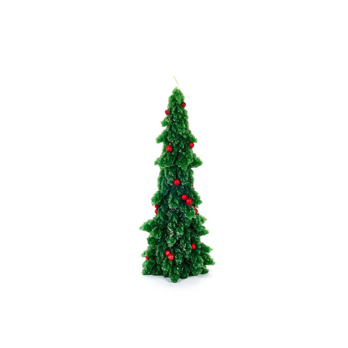 Candela albero di Natale h 22 cm – Storia di Natale – Nuvole di Stoffa
