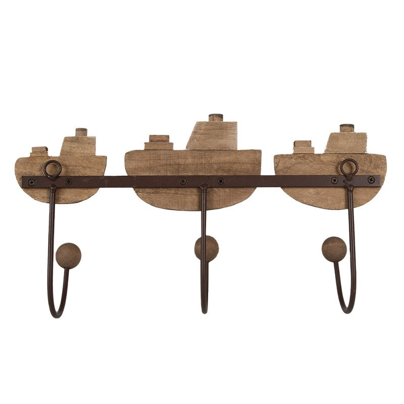 Attaccapanni stile marino in legno