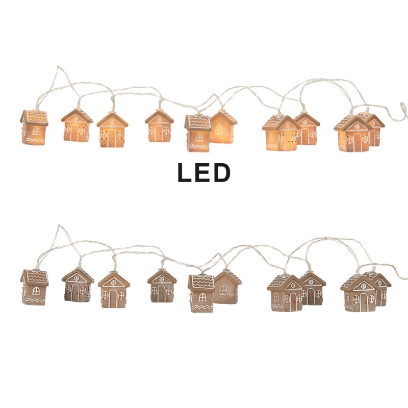 Catena luminosa LED casette pan di zenzero – 150 cm