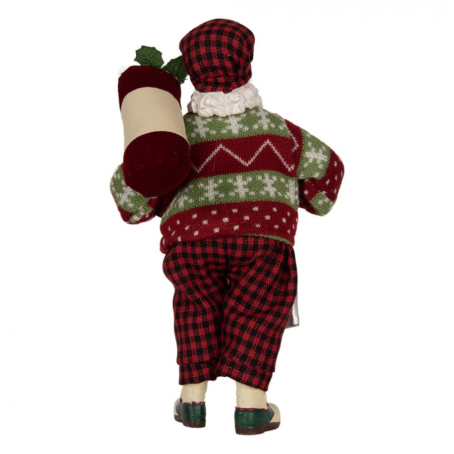 Decorazione natalizia babbo natale golf