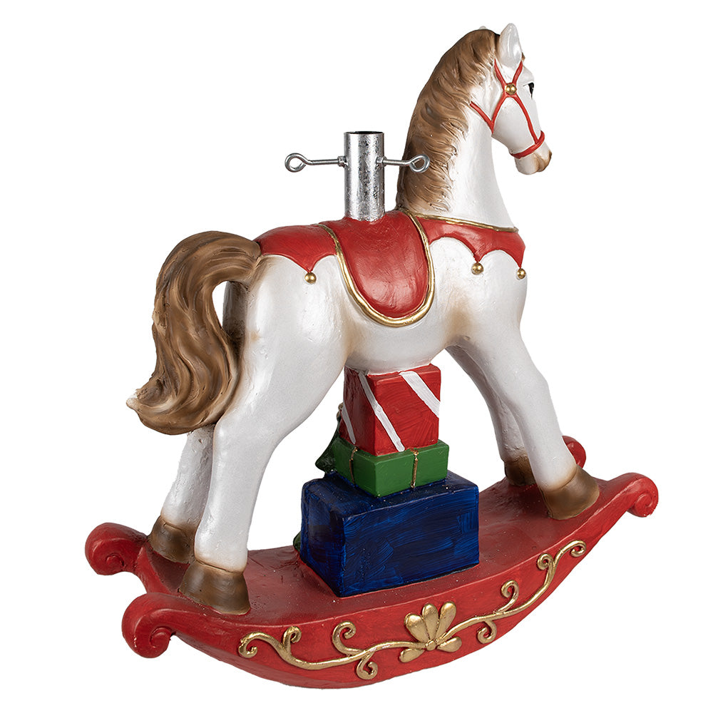 Christmas tree base with rocking horse – Clayre & Eef