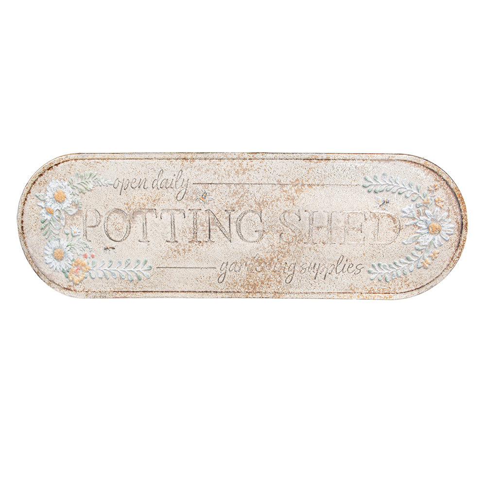 Targa in ferro Potting Shed