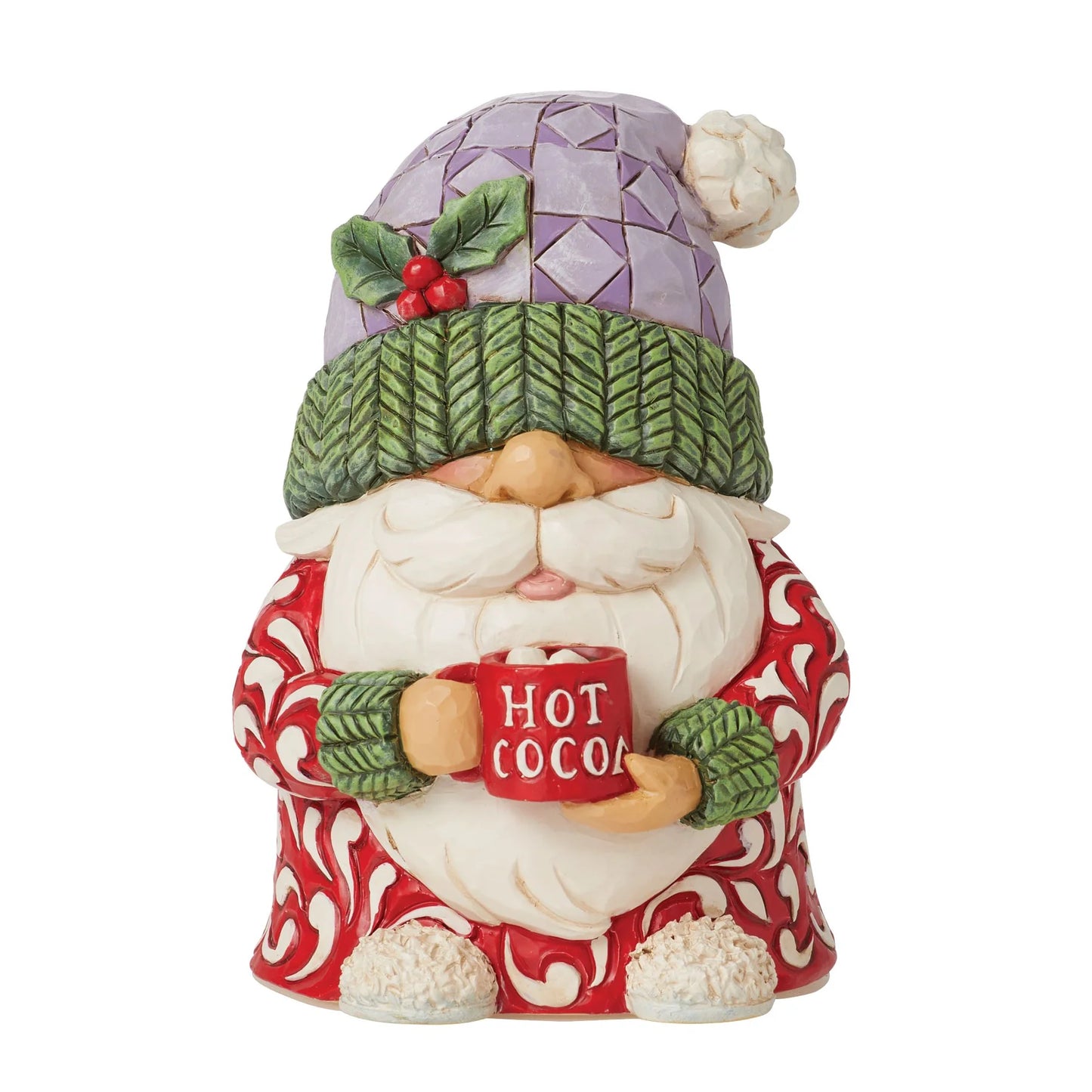 Jim Shore Heartwood Creek Gnome with Hot Cocoa 