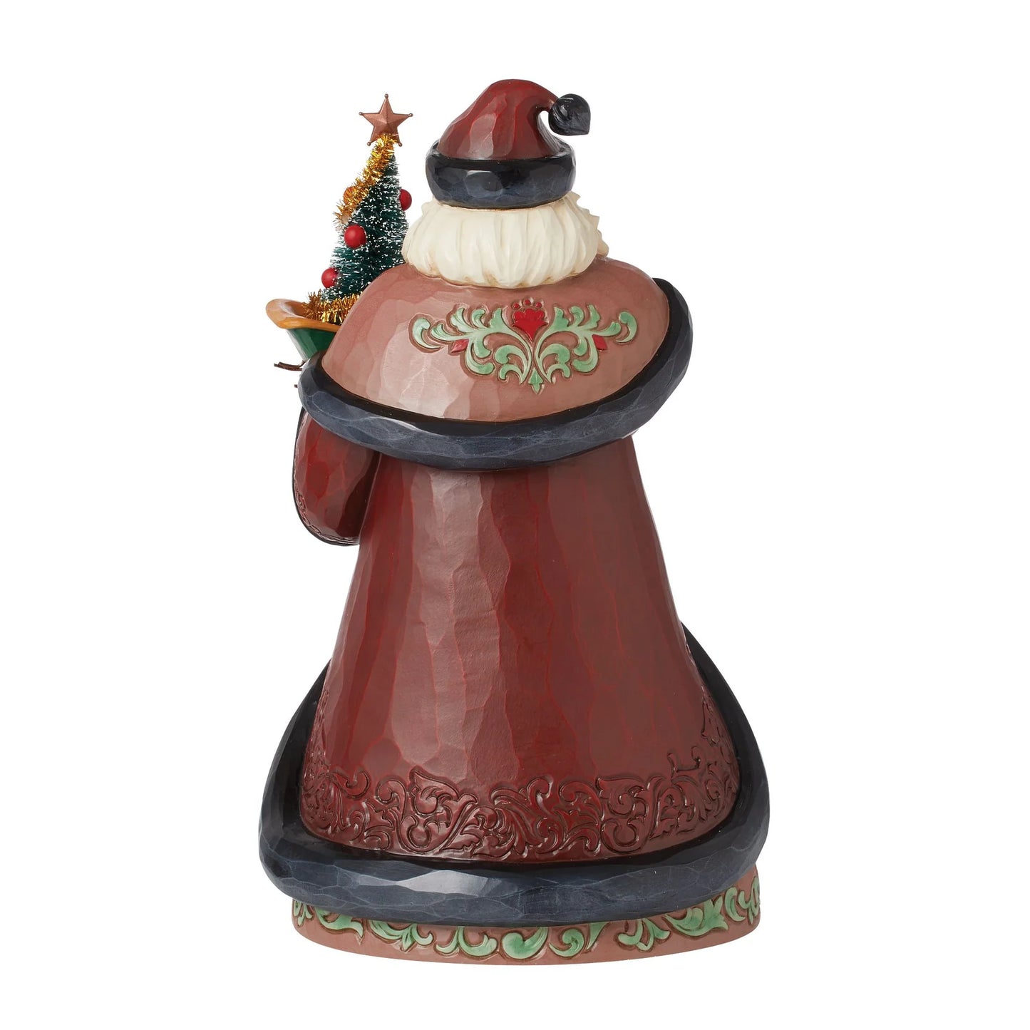 Jim ShoreManor Santa with Sled & Sisal Tree Figurine 28 cm - Heartwood Creek