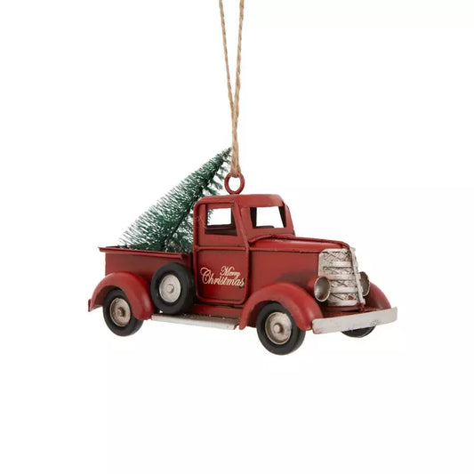 Decoro albero Camioncino Natalizio Vintage