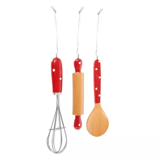 Decoro natalizio strumenti da cucina - set da 3
