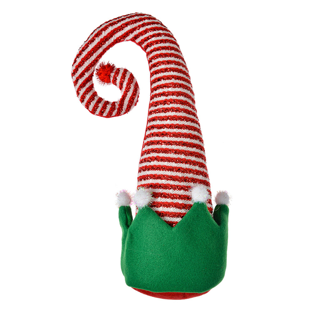 Fabric elf hat christmas decoration