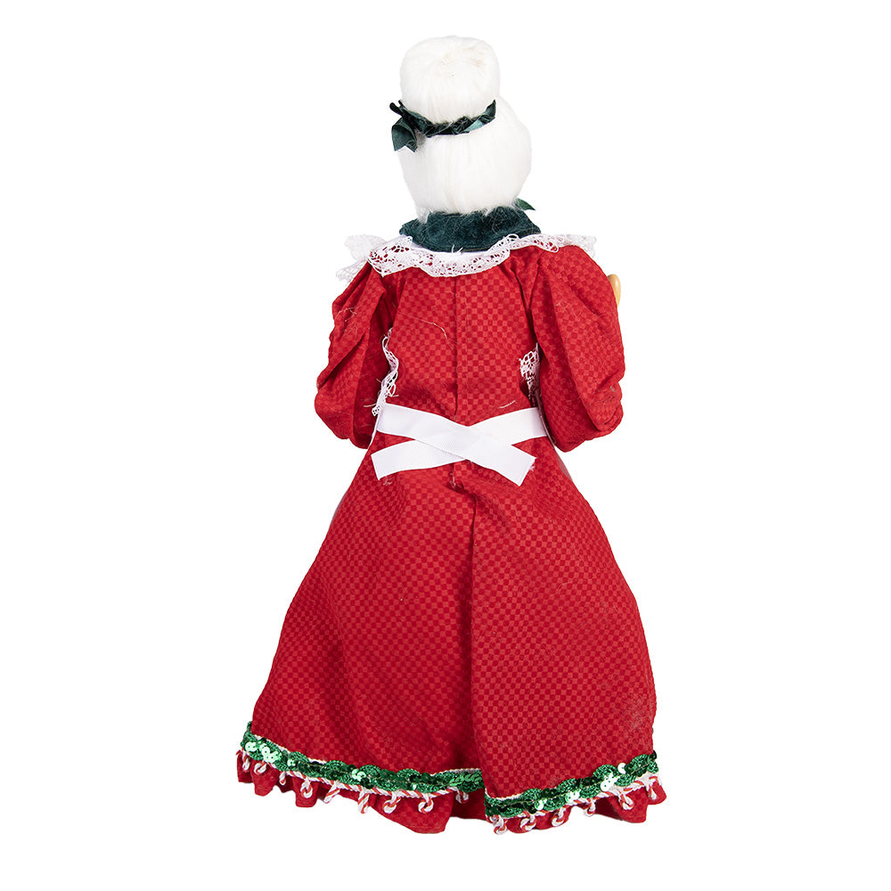 Mrs. Claus Christmas Figure with “Gimme Some Sugar” Apron