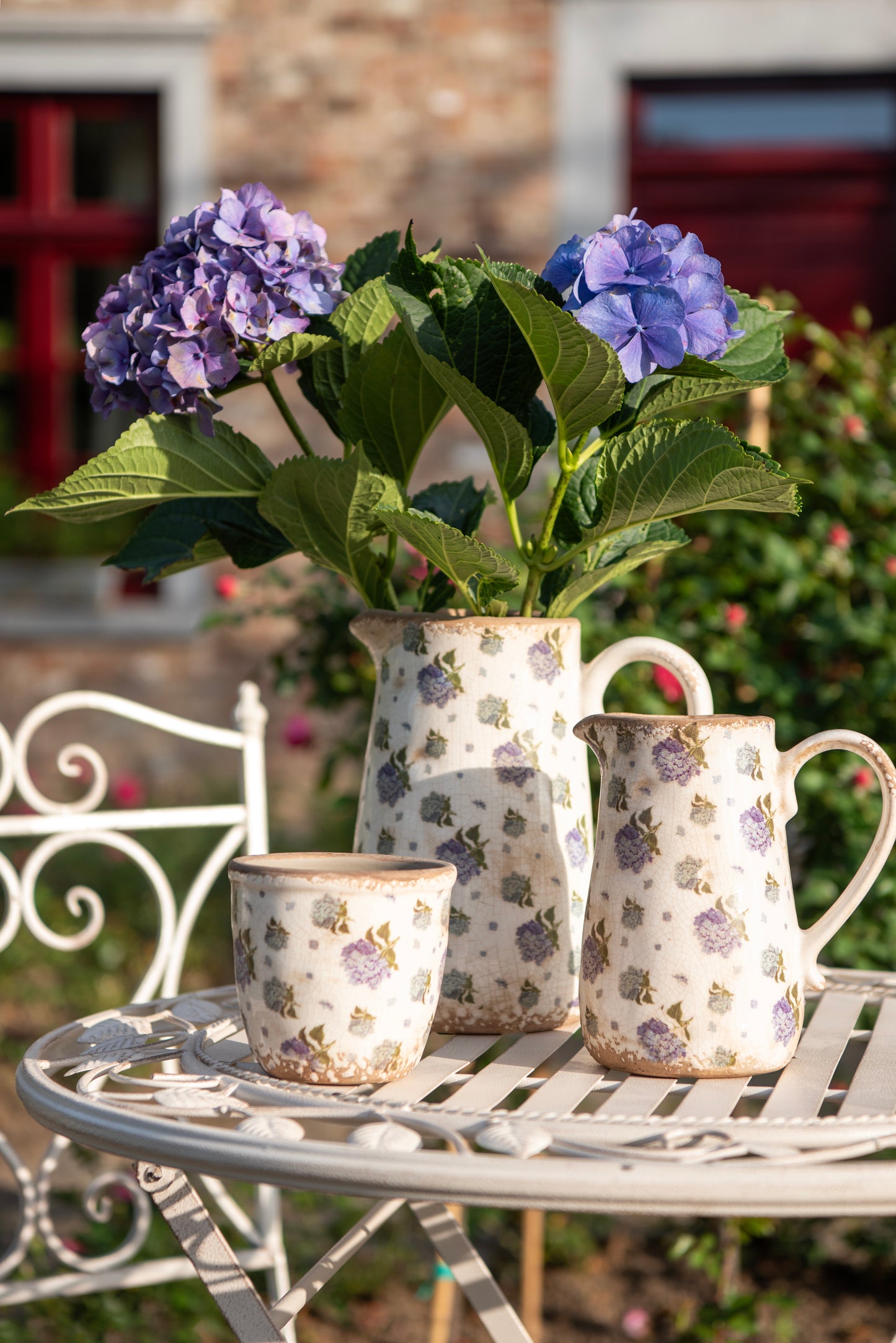 Clayre & Eef Brocca decorativa ortensie