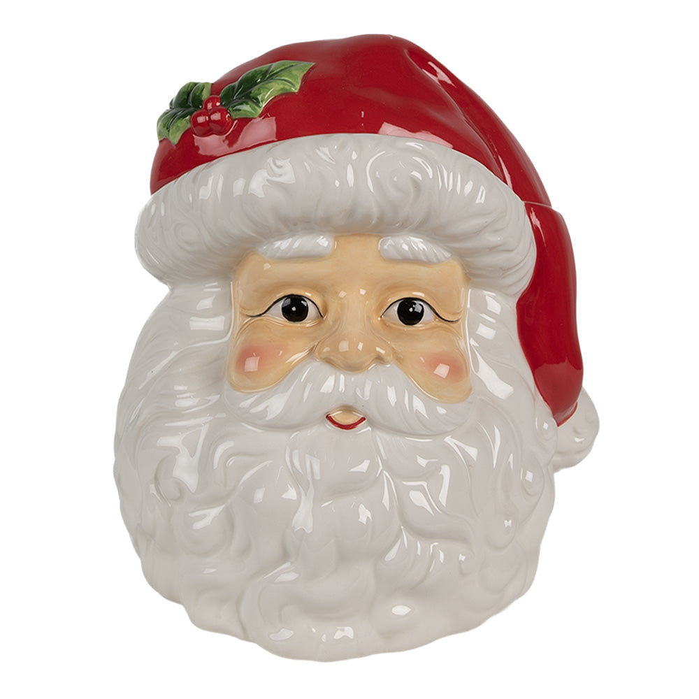 Barattolo in ceramica Babbo Natale con coperchio