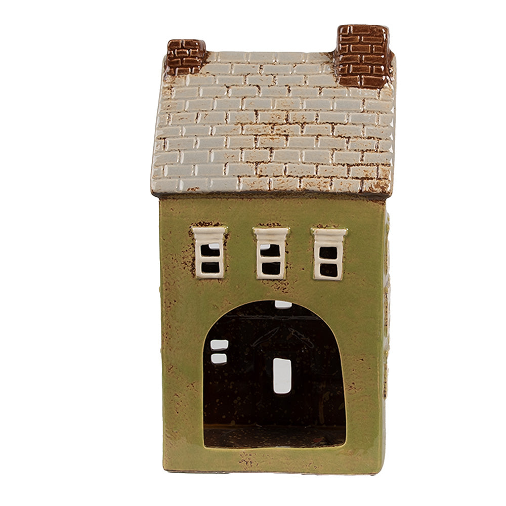 Portacandele Casetta Verde Clayre & Eef