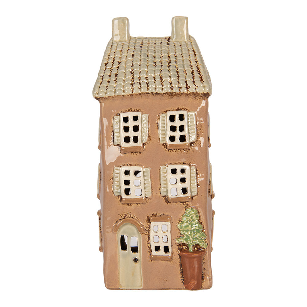 Portacandele Casetta Terra Clayre & Eef