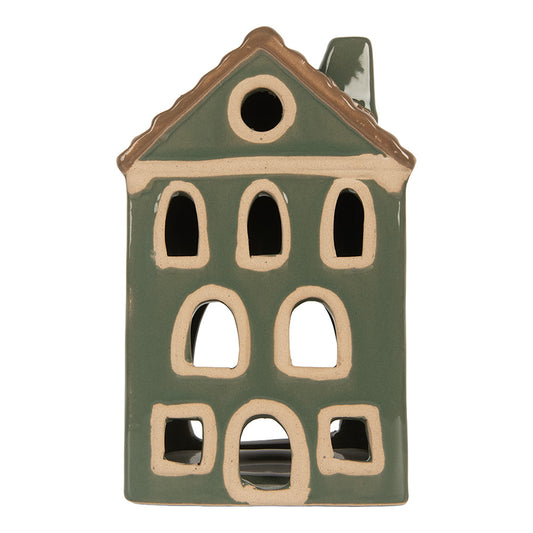 Portacandele Casetta Verde Clayre & Eef