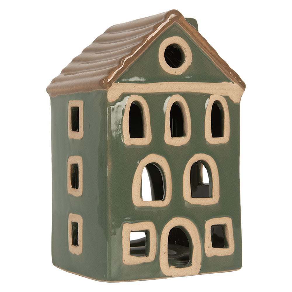 Portacandele Casetta Verde Clayre & Eef