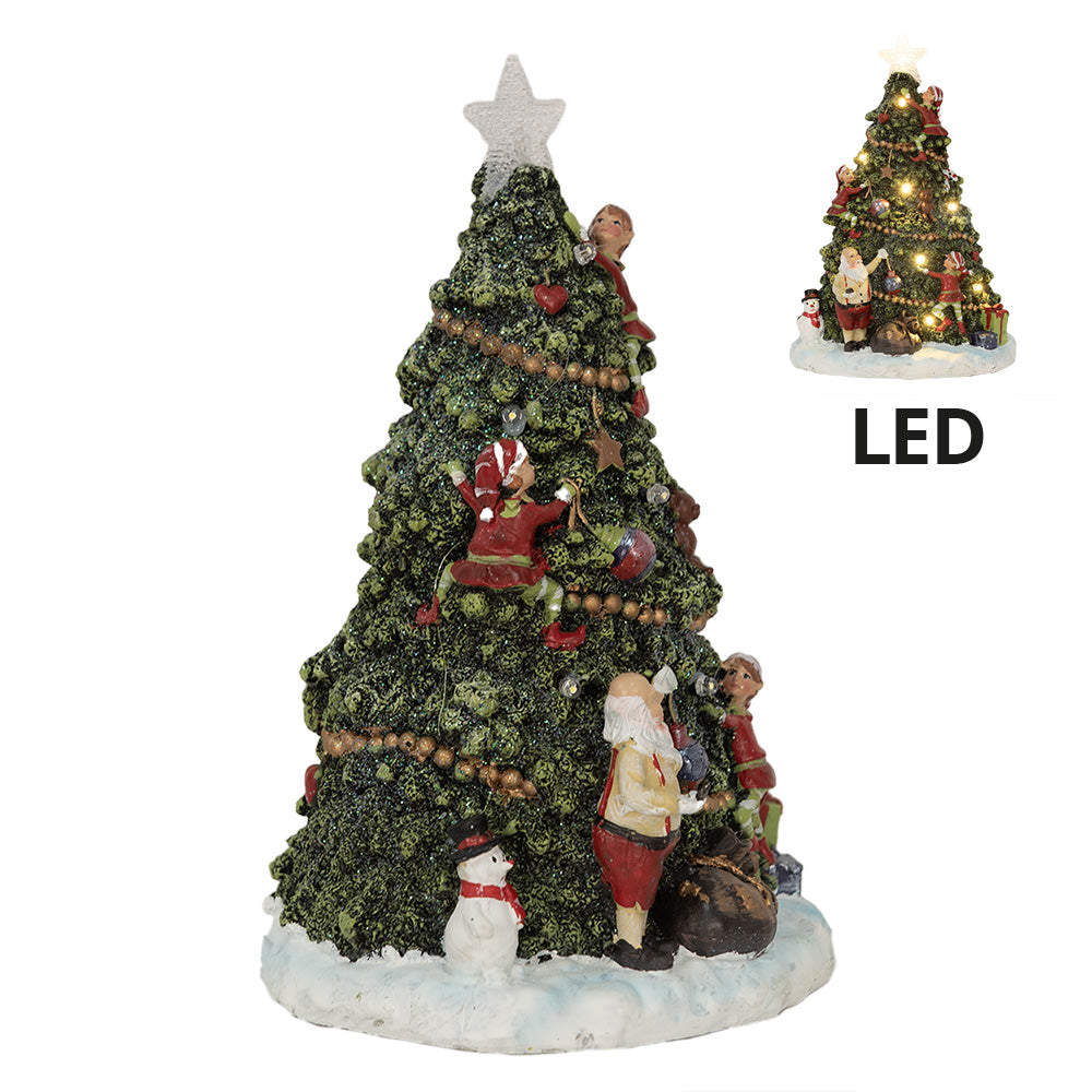 Decorazione albero di Natale con LED Verde