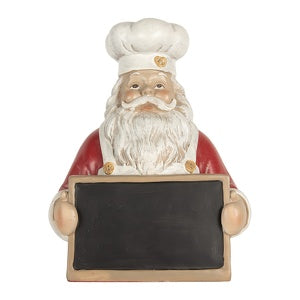 Decorazione natalizia babbo natale con lavagna