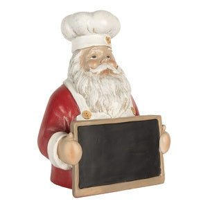 Decorazione natalizia babbo natale con lavagna