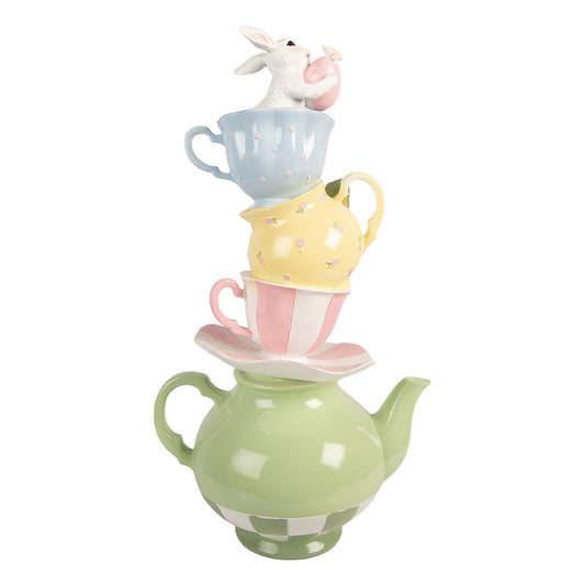 Decoro Pasquale Coniglio con tazze