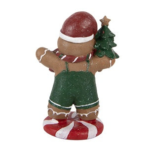 Statuetta omino di pan di zenzero con alberello