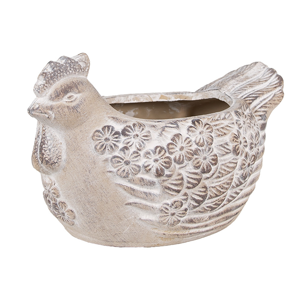 Clayre & Eef Vaso a forma di gallina